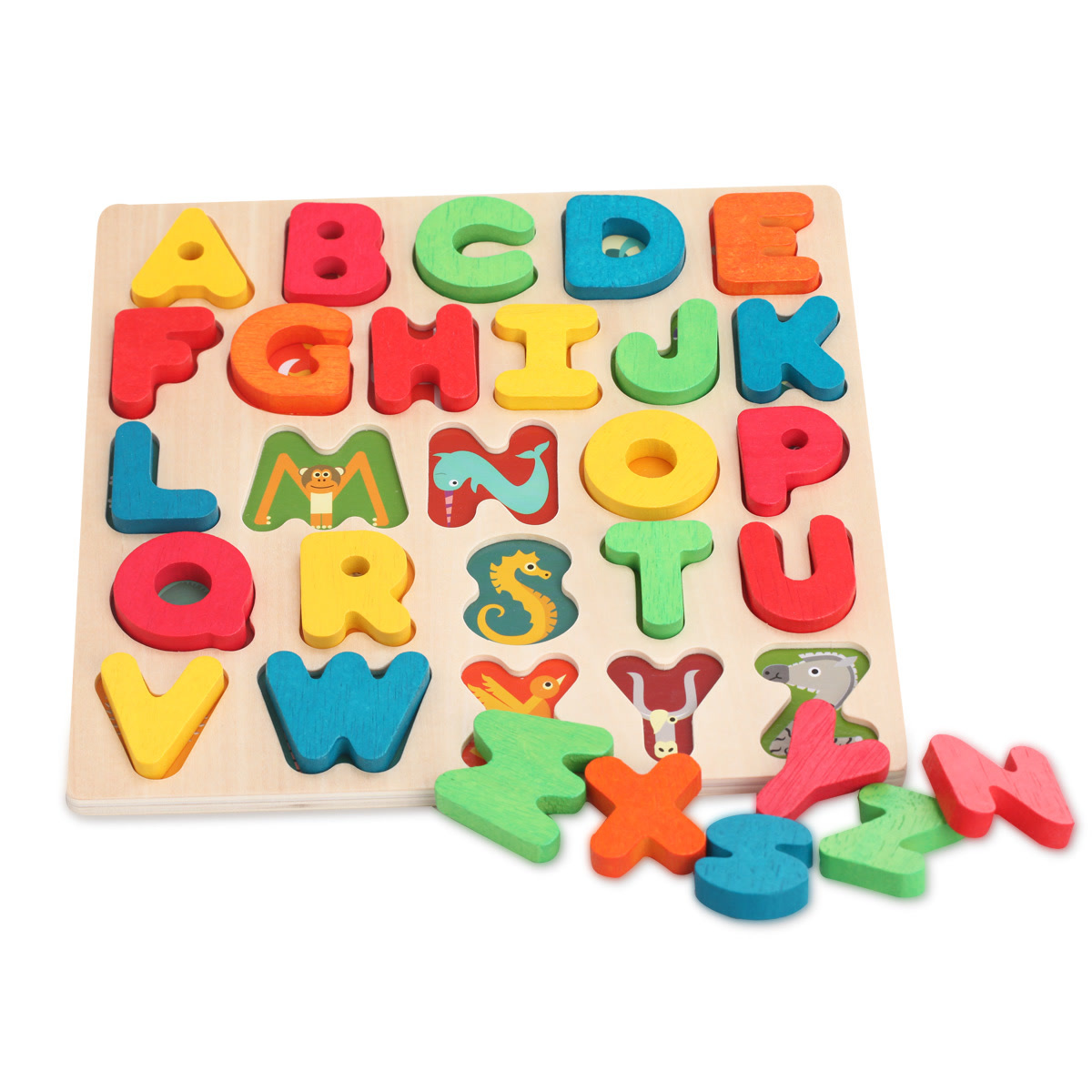 弥鹿MiDeer数字母男孩女宝宝拼图幼儿童早教智力玩具积木2-3-5岁