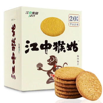 【京东超市】江中集团 猴姑酥性饼干960g（40包）20天装 猴头菇制成