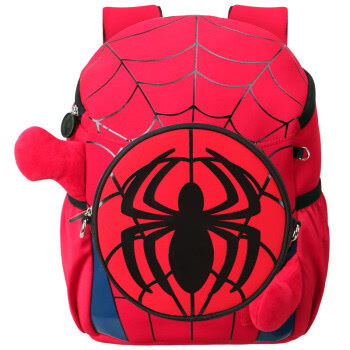 迪士尼（Disney）蜘蛛侠幼儿园书包可爱卡通儿童背包 BA5030B 红色