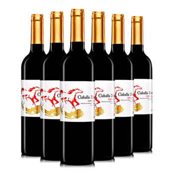西班牙进口DO级红酒 宜兰树 卡布拉沃 Caballo Bravo 红葡萄酒750ml *6瓶 整箱装