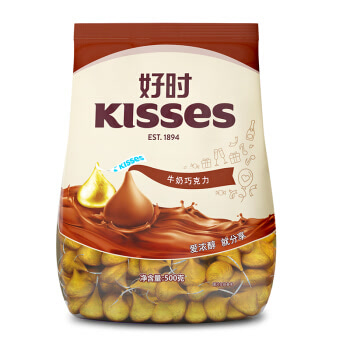 好时之吻Kisses分享婚庆装 牛奶巧克力500g糖果零食喜糖散装（新老包装随机发货）