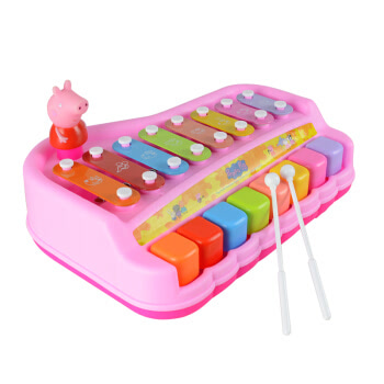 贝芬乐 buddyfun 小猪佩奇儿童玩具手敲琴益智乐器八音琴JXT99303