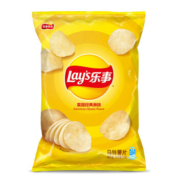 乐事Lay′s薯片 休闲零食 膨化食品 美国经典原味 75克