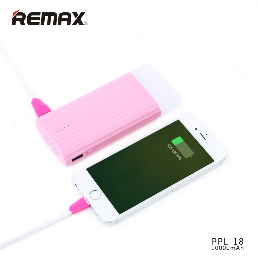 Remax睿量 雪糕10000毫安移动电源 LED手机充电宝 powerbank