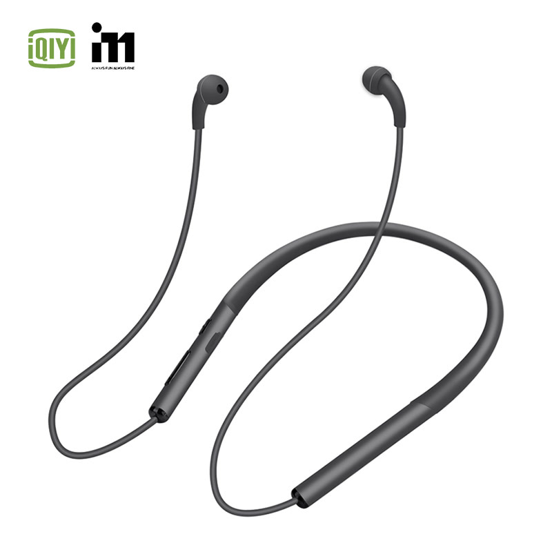 爱奇艺i71  无线运动空气传导颈挂入耳式耳机带麦可通话耳塞D110