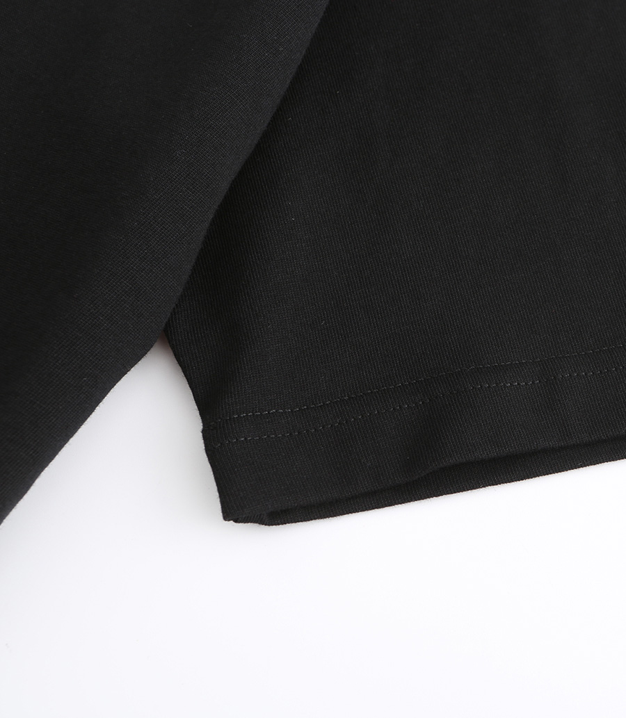 FOURTRY黑色小F标T恤 21SS01BK49X