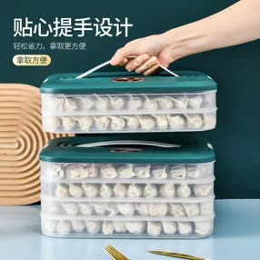 食品级饺子盒专用家用水饺馄饨盒冰箱手提保险冷冻盒多层收纳盒子