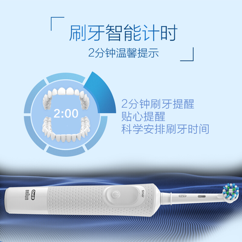 欧乐B（Oral-B）D100（D12升级款）电动成人牙刷
